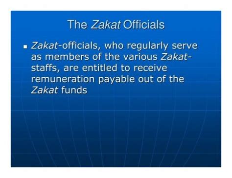 The Zakat Officials Zaka