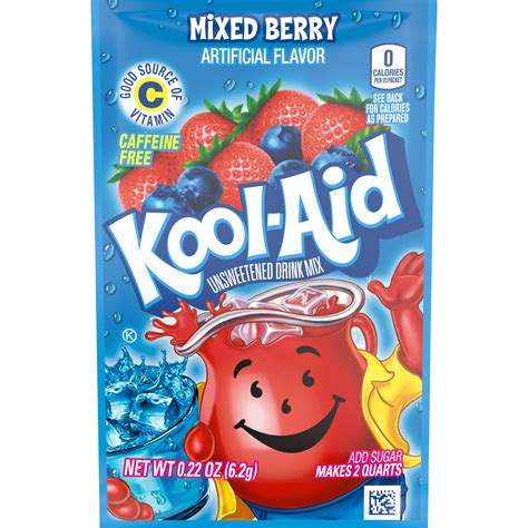 Kool Aid Unsweetened Mixed Berry Artificially Flavored Powdered Soft