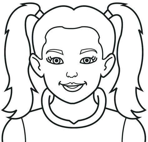 Girl Face Drawing Easy Free Download On Clipartmag