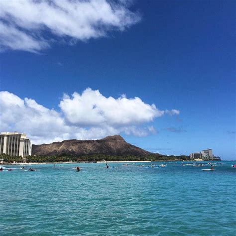 Hello Waikiki 🏄🌊check Out This Incredible View Of Surfers At Diamond