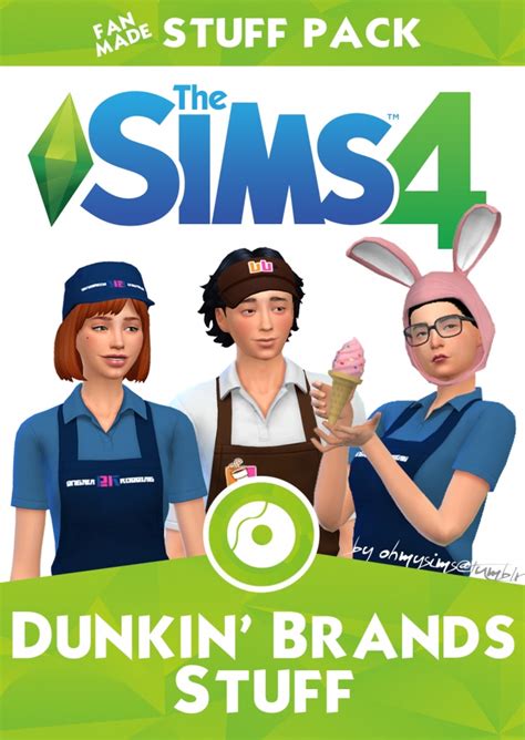 Dunkin Stuff Pack 60 Items At Oh My Sims 4 Sims 4 Updates