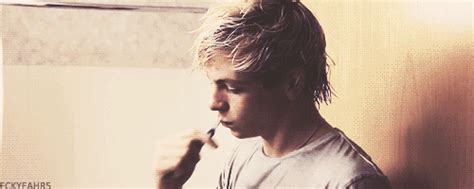 Ross Lynch Brushing Teeth 