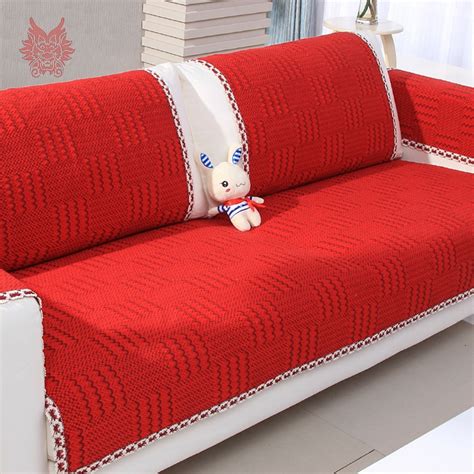 Popular Red Sofa Covers Buy Cheap Red Sofa Covers Lots From China Red