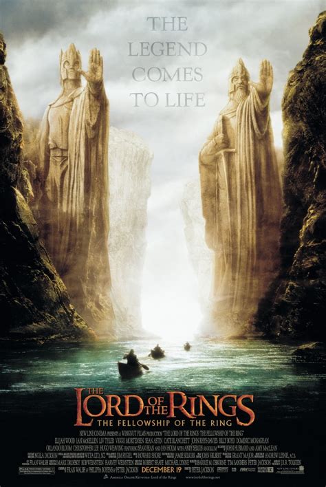 The Lord Of The Rings Fellowship Of The Ring Movie Poster Argonath