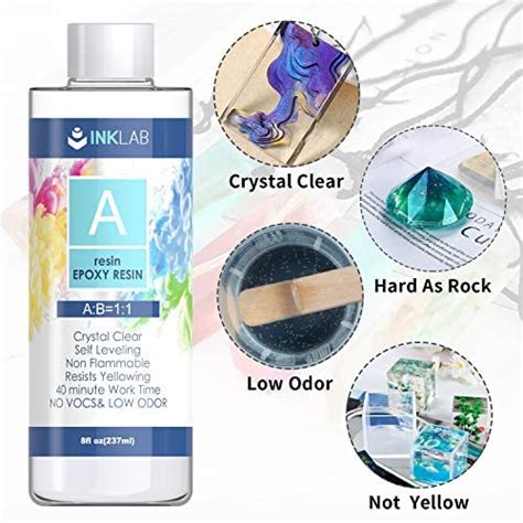 Epoxy Resin And Hardener Kit Oz Crystal Clear Casting Resin