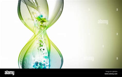 Abstract Hourglass In Green And Blue Tones Stock Photo Alamy