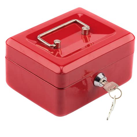 Veryke Lock Box With Key Portable Safe For Store Money Jewelry And