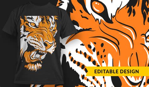 Tiger T Shirt Design Template 3189 Designious