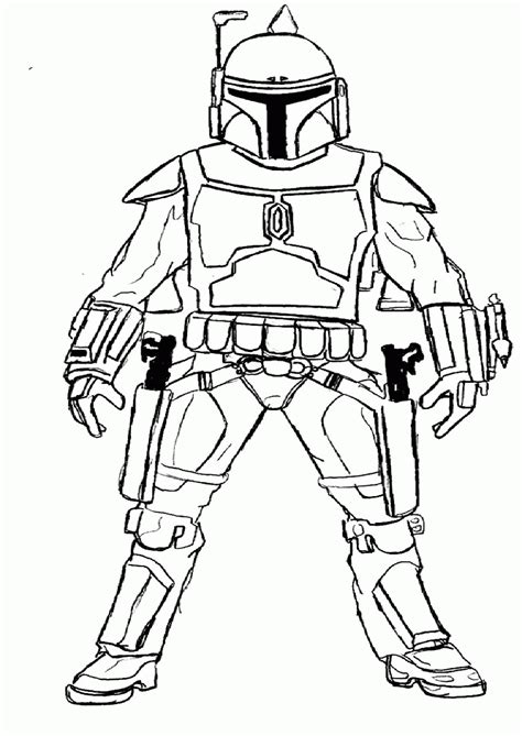 Coloring Pages Boba Fett Pictures