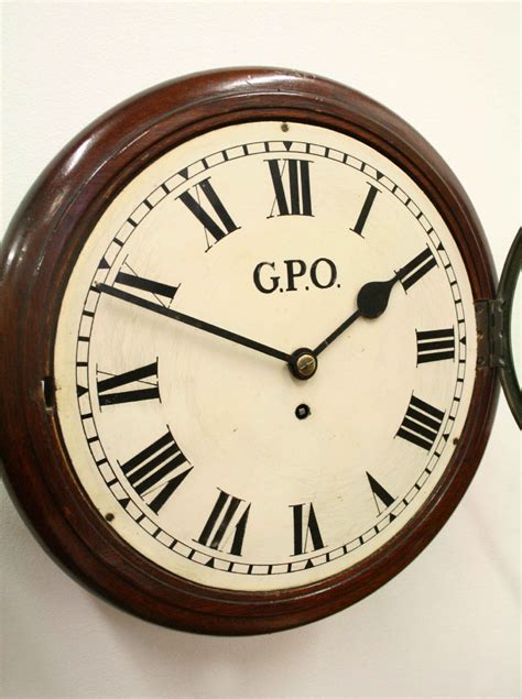 Victorian Post Office Fusee Wall Clock 400553 Uk