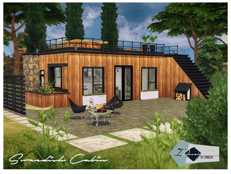 Swedish Cabin Sims 4 Designs Sims 4 Modern House Sims House Sims