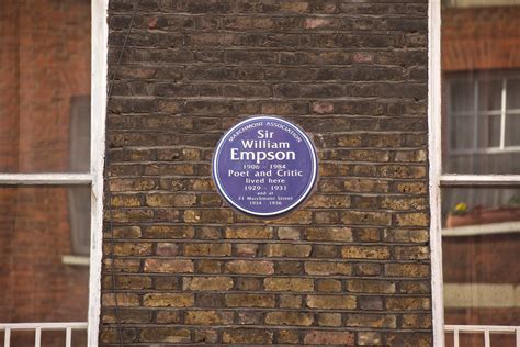 Blue Plaque To Commemorate Sir William Empson 1906 1984 Po Flickr