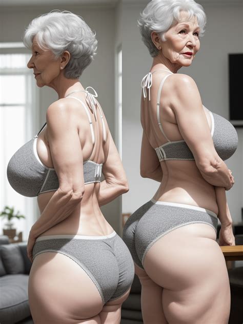 Photo Ai Software White Granny Big Booty Wide Hips Knitting