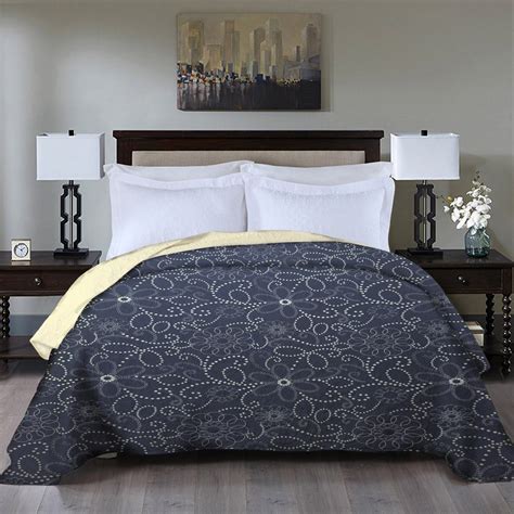 jindal home multicolor jacquard printed bed spread double size for home hotel size 90 x 100