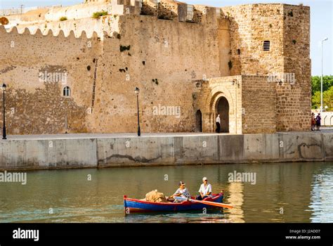 Fisherman Boat The Old Port El Ksiba And Kasbah Wall Bizerte