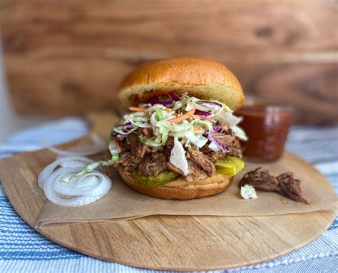 Pulled Pork Sandwiches With Homemade Bbq Sauce And Cole Slaw The Jam