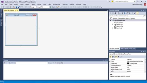 Visual Basic 2017 Lesson 2 Designing The Interface Visual Basic Tutorial