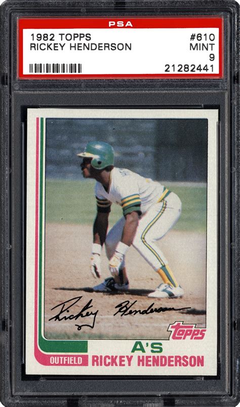 His all time steals record of 1,406 stolen bases is almost 500 more than lou brock's previous record. 1982 Topps Rickey Henderson | PSA CardFacts™