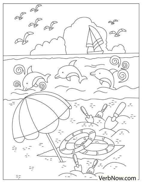 free beach coloring pages for download printable pdf verbnow