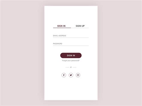 Daily Ui 001 Sign Up Page By Elain Tsai On Dribbble