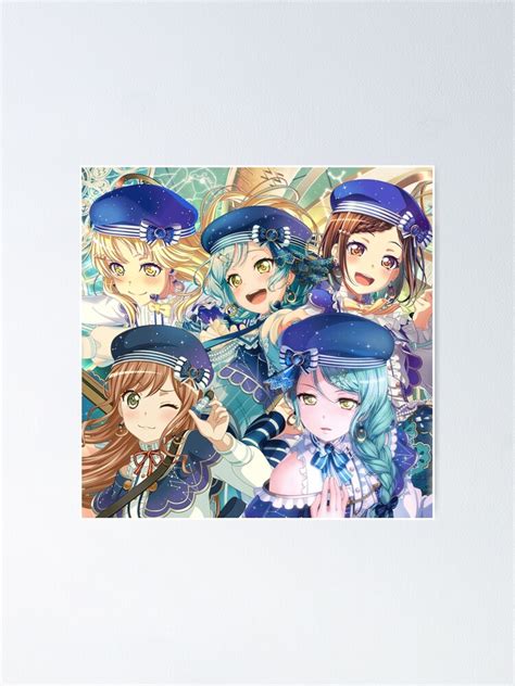 Bang Dream Bandori Hina Sayo Kokoro Tsugumi Lisa Stardust Edit Poster