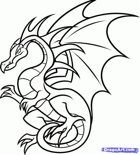 For the body, draw some details that will either make your dragon drawing cute, fierce or cool. Cool Drawings For Kids | Free download on ClipArtMag