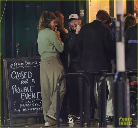Photo Ed Sheeran Cherry Seaborn Pub Get Together London Photo