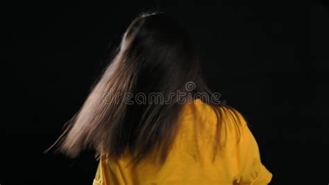 Girl Showing Her Hair In Motion Stock Image Image Of Smiling Sporty