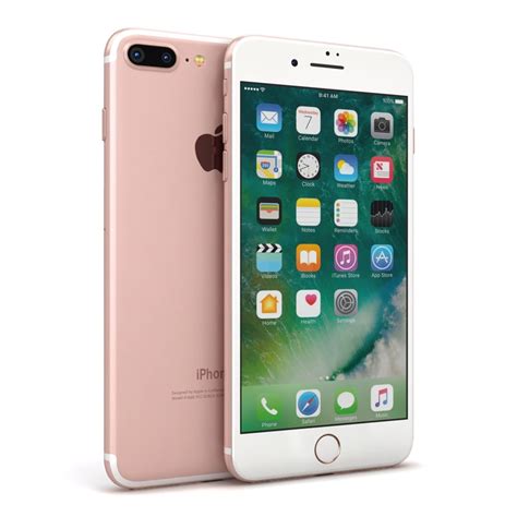 3d Apple Iphone 7 Rose Model