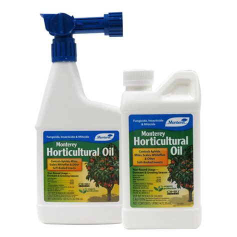 Plant resistant species of trees. Monterey Horticultural Oil, Ready-to-spray and Concentrate