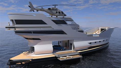 This 200 Million Super Yacht Features A Helipad Pool And Gargage