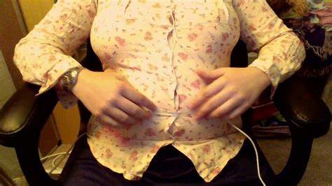 Big Air Belly Inflation In Tight Button Up Youtube