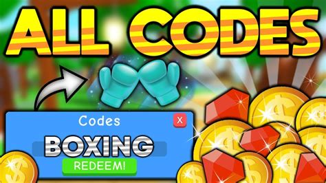 All New Codes In Boxing Simulator Roblox Youtube
