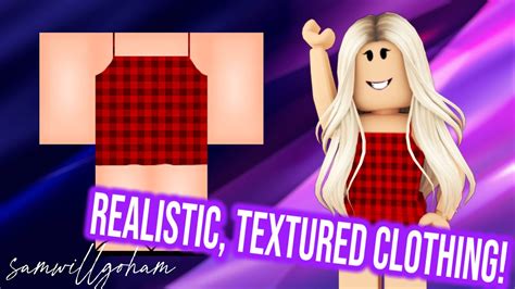 Designing Textured Clothing Roblox Clothing Tutorial Youtube