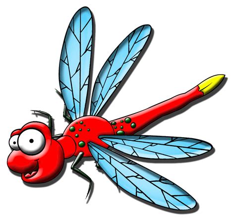 Onlinelabels Clip Art Cartoon Dragonfly