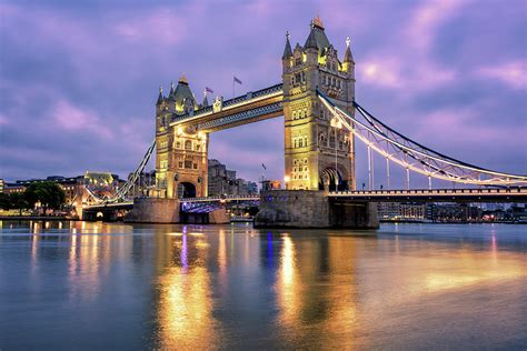 Tower Bridge Over Thames River In London Uk Photograph By Boris