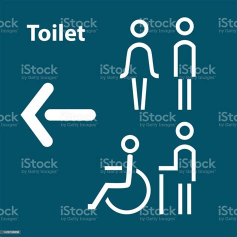 Simple Toilet Sign Stock Illustration Download Image Now Bathroom