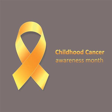 Childhood Cancer Awareness Month Vector Illustration 9762219 Vector Art
