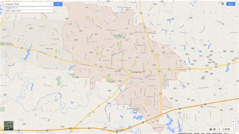 Longview Texas Map
