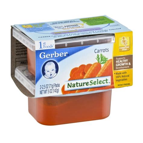 Gerber 1st Foods Nature Select Carrots 2 Pk