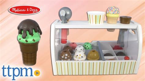 Scoop And Serve Wooden Ice Cream Counter From Melissa And Doug Youtube