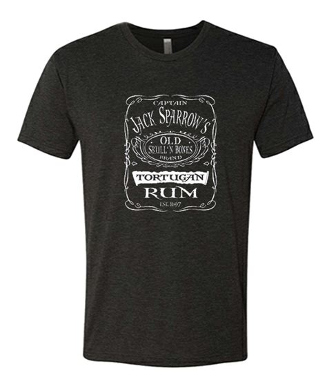 Captain Jack Sparrows Tortuga Rum Awesome T Shirt