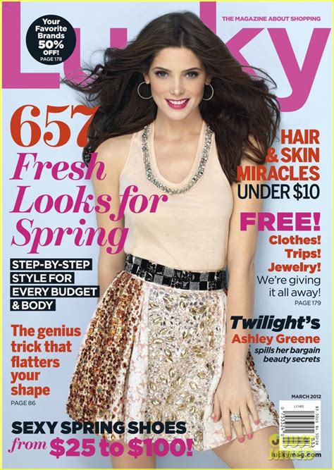 Ashley Greene Covers Lucky Magazine March 2012 Issue Disney Star Universe