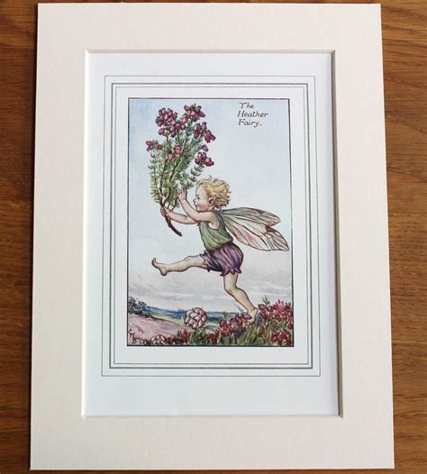 Genuine 1920s Heather Flower Fairy Plate Cicely Mary Barker Etsy