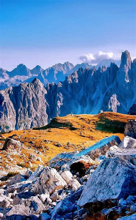 Download Wallpaper 950x1534 Mountains Peak Nature Landscape Iphone