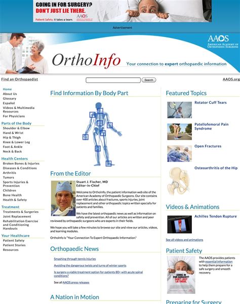 Orthoinfo Patient Education Patient Safety