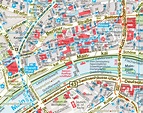 Frankfurt top tourist attractions map - City map (Stadtplan Karte) of ...
