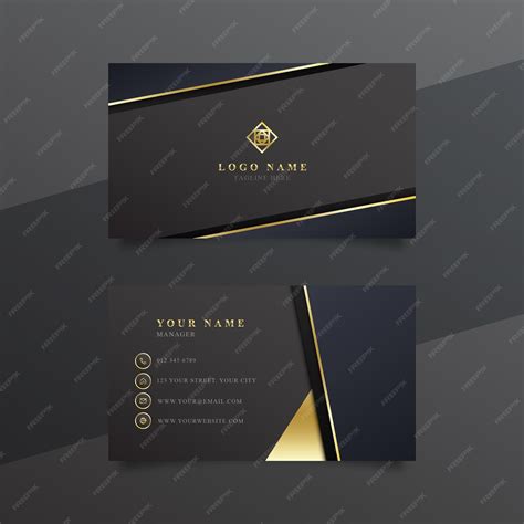 Premium Vector Modern Elegant Business Card Template