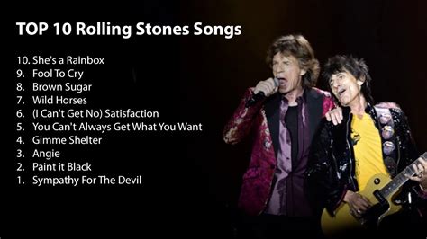 Top 10 The Rolling Stones Songs Youtube