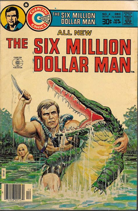 Six Million Dollar Man 1976 Comic Dec 1976 By Charlton Etsy